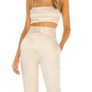 Jaida Crop Top in Vanilla Camila Coelho Color